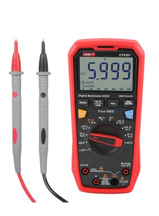 UNI-T UT61D+ Digital Multimeter, True RMS, High-Precision AC/DC Voltage, Current, Resistance, Capacitance, Frequency, and Temperature Tester with LCD Display - pzsku/Z67B5CC7A37251FD329EEZ/45/_/1704614732/b746131d-1062-47fe-a27e-8b4725191d9b