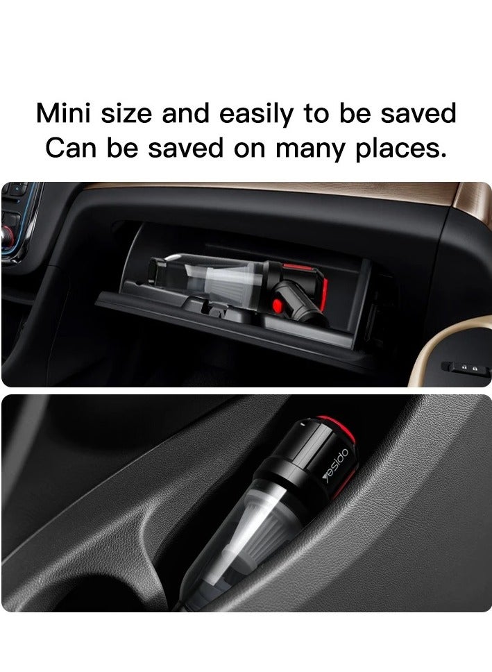 YESIDO Mini Vacuum Cleaner High Power 4500Pa Cleaning Tool (VCO3) - Image 4