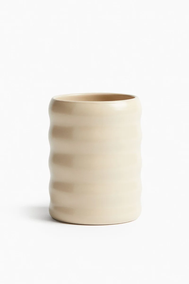H&M Stoneware toothbrush mug