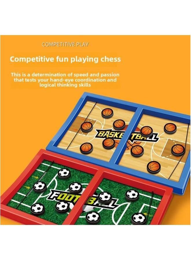 Bouncing Chess Parent-Child Interactive Children's Ice Hockey Board Game Strange Boys Educational Toys-Color:Crazy Playing Go-basketball (blue) - Image 5