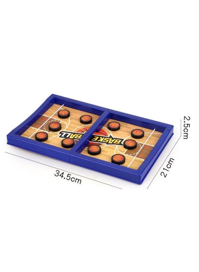 Bouncing Chess Parent-Child Interactive Children's Ice Hockey Board Game Strange Boys Educational Toys-Color:Crazy Playing Go-basketball (blue) - Image 1