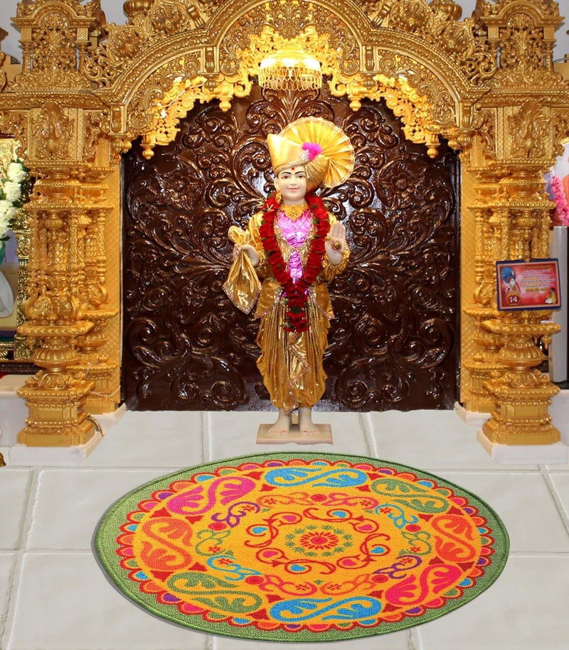 Status Contract Status Nylon Rangoli Mat with Anti Skid Backing - Image 1