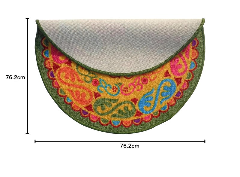 Status Contract Status Nylon Rangoli Mat with Anti Skid Backing - Image 2