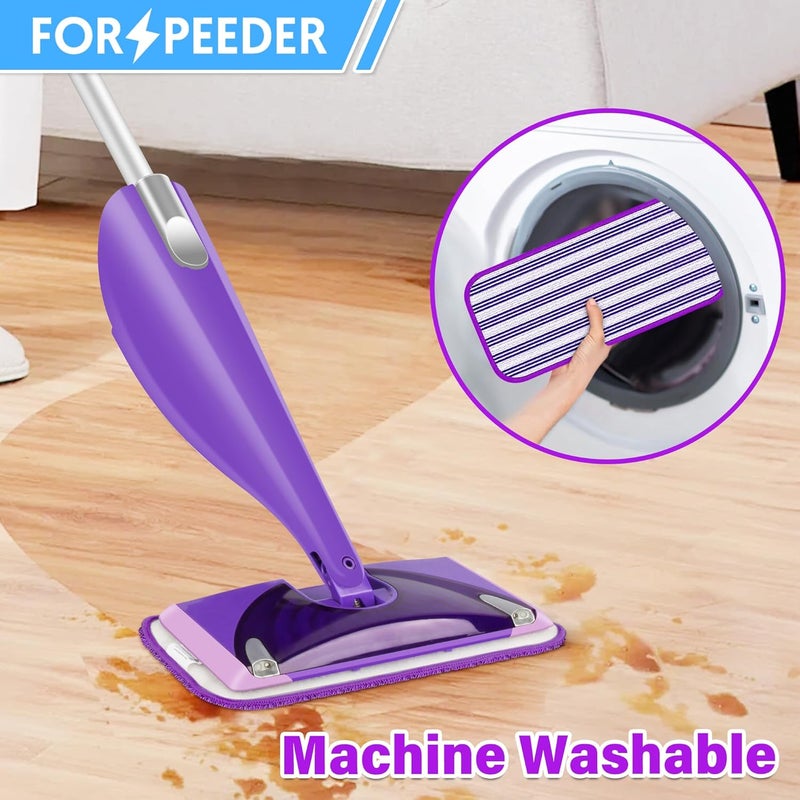 6 حزمة من منصات الممسحة القابلة لإعادة الاستخدام لممسحة رذاذ Swiffer WetJet، منصات مبللة قابلة لإعادة التعبئة قابلة للغسل في الغسالة، استخدام مزدوج جاف ورطب للأرضيات الخشبية والفينيل والرخام والحجر والزجاج - Image 4