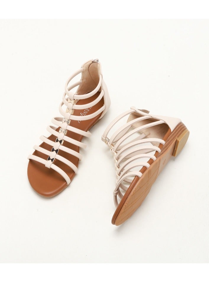 SIKETU Summer new flat bottomed fashionable women's casual versatile Roman sandals - Image 2