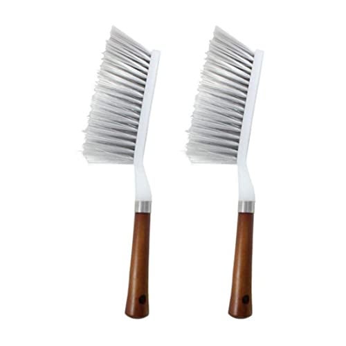 Puthak Plastic Handle Brush Hand Broom Household Cleaning Brush Soft Bristles Dusting Brush for Bed,Sofa,Furniture,Clothes,Car, Pack of 2 - Image 1