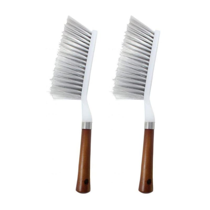Puthak Plastic Handle Brush Hand Broom Household Cleaning Brush Soft Bristles Dusting Brush for Bed,Sofa,Furniture,Clothes,Car, Pack of 2 - Image 5