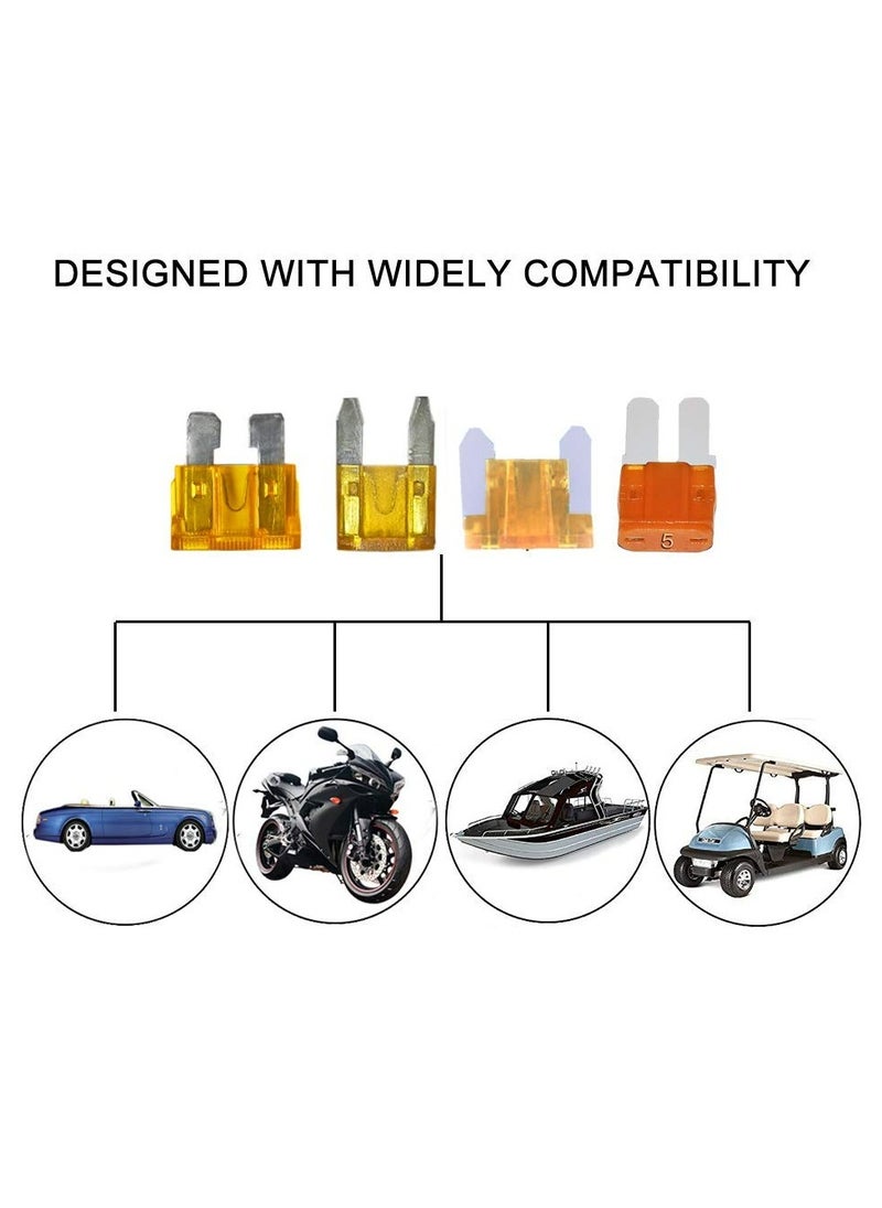 TLAXCA - 12V Add-a-Circuit Adapter and Fuse Kit(2024 New), 4 Types Fuse Tap with Standard Micro2 Mini ATC ATS Low Profile Fuse Adapter for Cars Trucks Boats (12 Pack) - Image 1