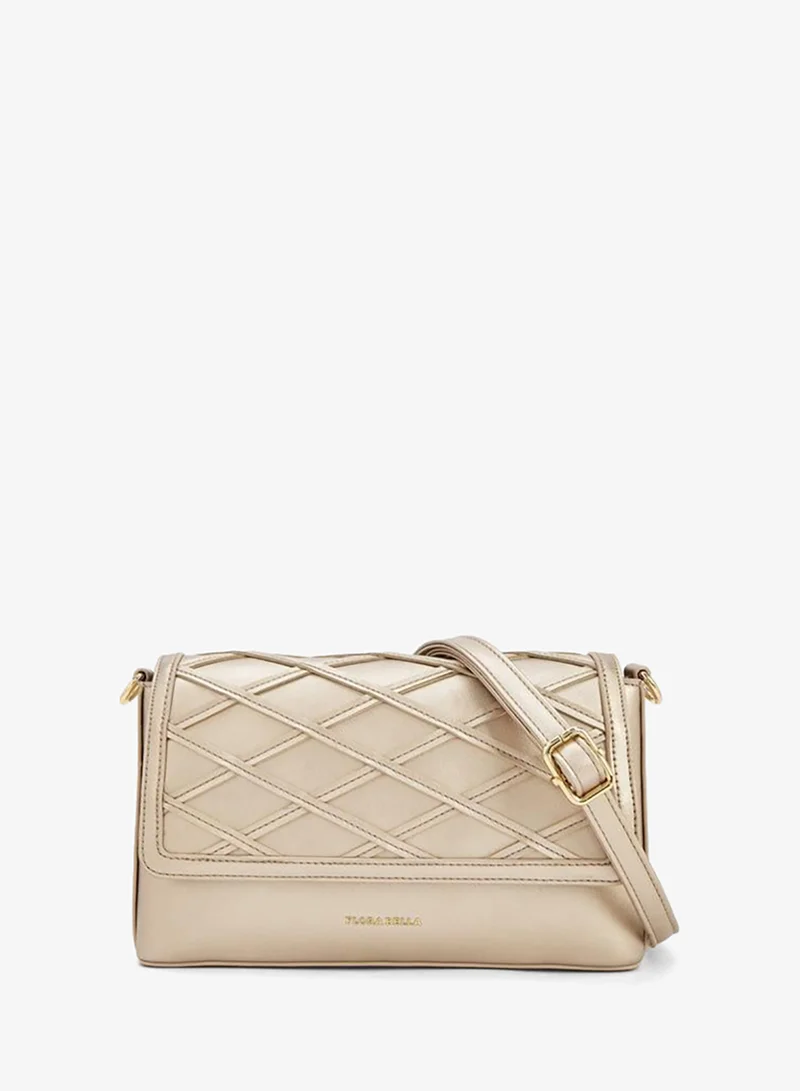 Textured Crossbody Bag With Detachable Strap