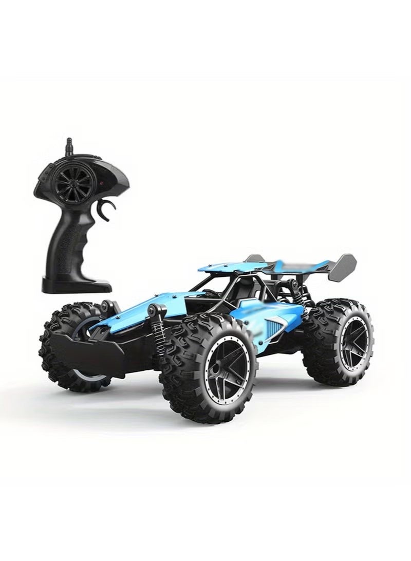 O2. Blue Small High-Speed Remote Control Off-Road RC Car with 2.4GHz System and Rechargeable Battery - Image 1