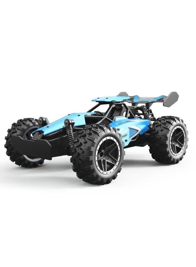O2. Blue Small High-Speed Remote Control Off-Road RC Car with 2.4GHz System and Rechargeable Battery - Image 3