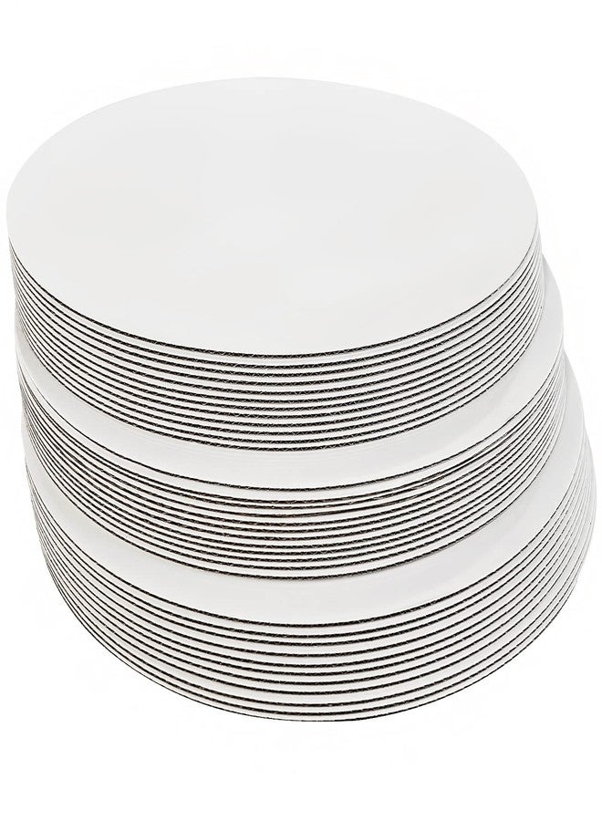 Onemore ONE MORE [35pcs] 12" White Cake board Round,Disposable Cake Circle Base Boards Cake Plate Round Coated Circle Cakeboard Base 12inch,Pack of 35 - Image 2
