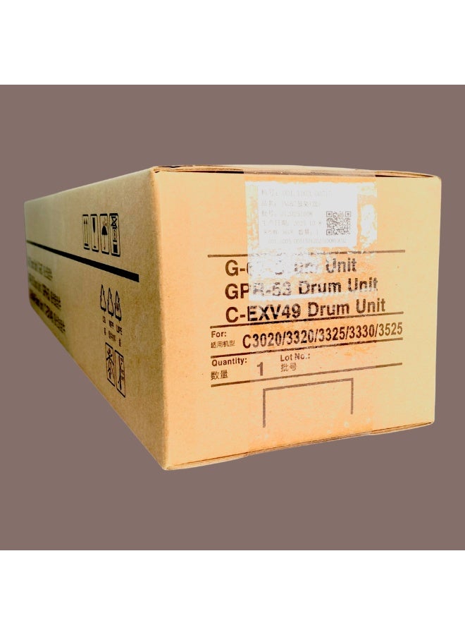 دعني خرطوشة حبر جاف عالية الإنتاجية LET MY C-EXV-49 DR BKCYM متوافقة مع طابعات كانون imageRUNNER ADVANCE C3320 C3325 C3330 C3525 C3530 - Image 1