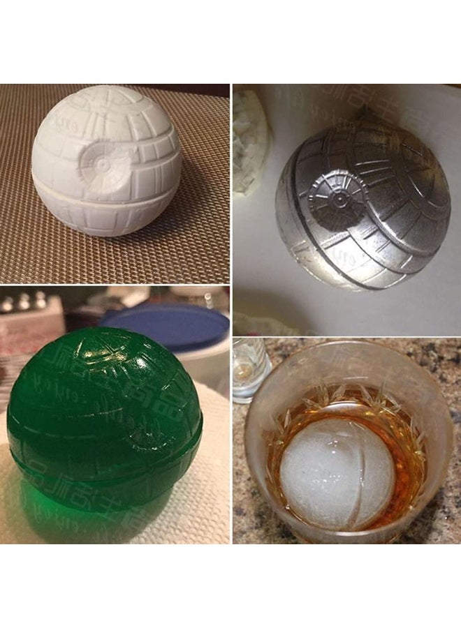 Wllrun 2 Packs Star Wars Death Star Silicone Ice Cube Mold Tray Chocolate Maker Tools Ice Ball Shape For Drinks Blue - Image 5