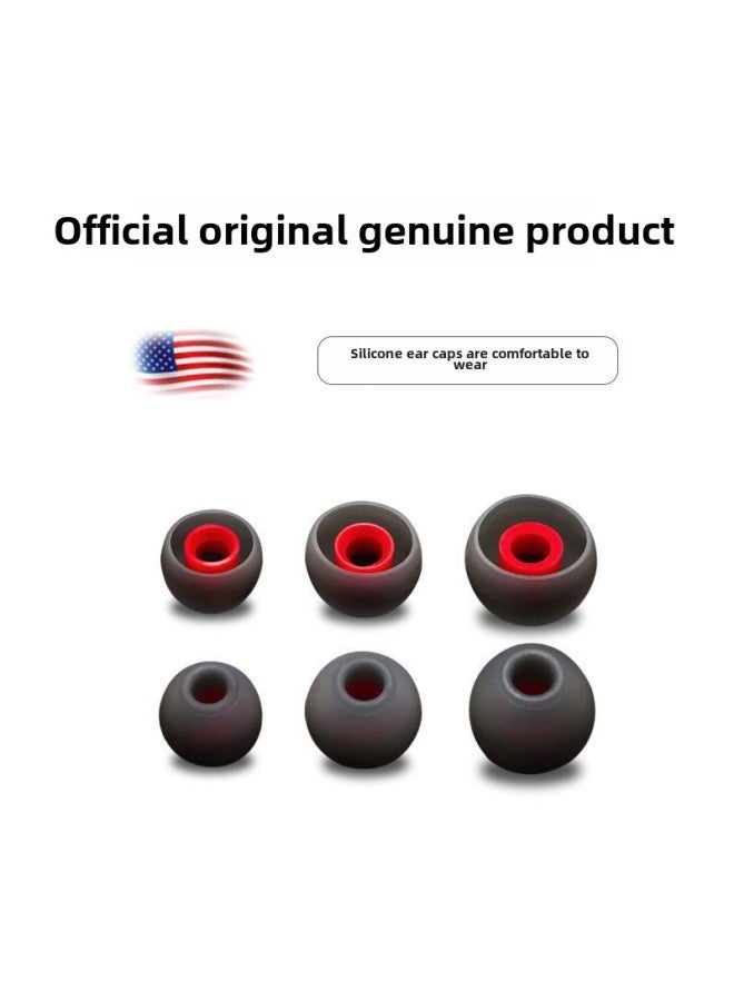 In-ear Earphone Cover Silicone Earphone Plug Cover Soft Ear Cap Earplugs For Xiaomi Oppo Huawei Samsung Beats-Memory Capacity:White And Red★2 Pieces Each Of Large, Medium And Small 【comes With Storage Box + Blue-edged Headphone Bag】 - Image 3