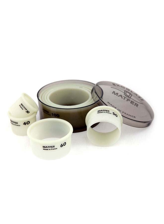 Exoglass Box of 7 Plain Round Cutters - 3.5cm to 9.5cm
, France 