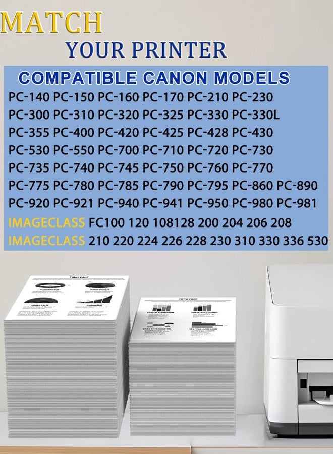 GREENCYCLE 2 Pack E40/E20/E10/E16/E31 1491A002AA Black Toner Cartridge Compatible for Canon E40 FC-330 FC-336 FC-500 PC981 Printer (2 Pack, E40) - Image 2