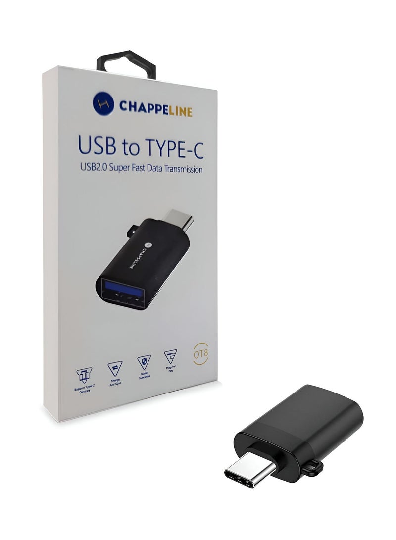 CHAPPELINE CHAPPELINE OT8 USB to Type-C Super Fast Data Transmission - Black 