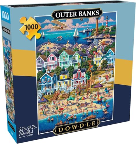 Buffalo Games - Dowdle - Outer Banks - 1000 Piece Jigsaw Puzzle for Adults -Challenging Puzzle Perfect for Game Nights - Finished Size is 26.75 x 19.75 - Image 1