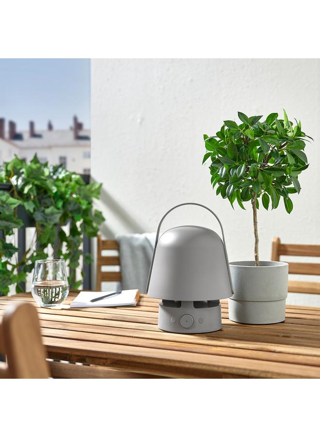 erorex Bluetooth Speaker Lamp, Outdoor/Grey  - Image 4