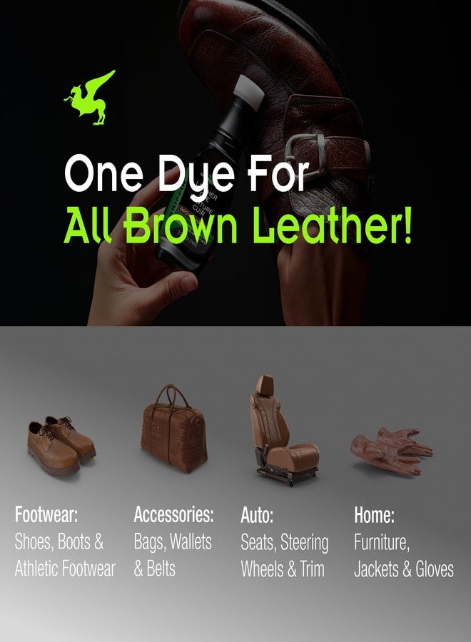 Griffin Brown Shoe Dye - 2.5 Oz - Leather Color Restorer - Repairs Scuffs, Scratches & Fading - Permanent Shoe Dye Kit for Leather, Suede, Furniture, Car Seats, Boots & More - Made in USA - Image 5