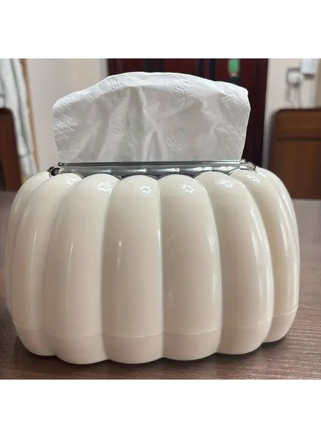 مسحوق كريم علبة مناديل حديثة متينة من البلاستيك توفر مساحة ديكور المنزل - Image 4