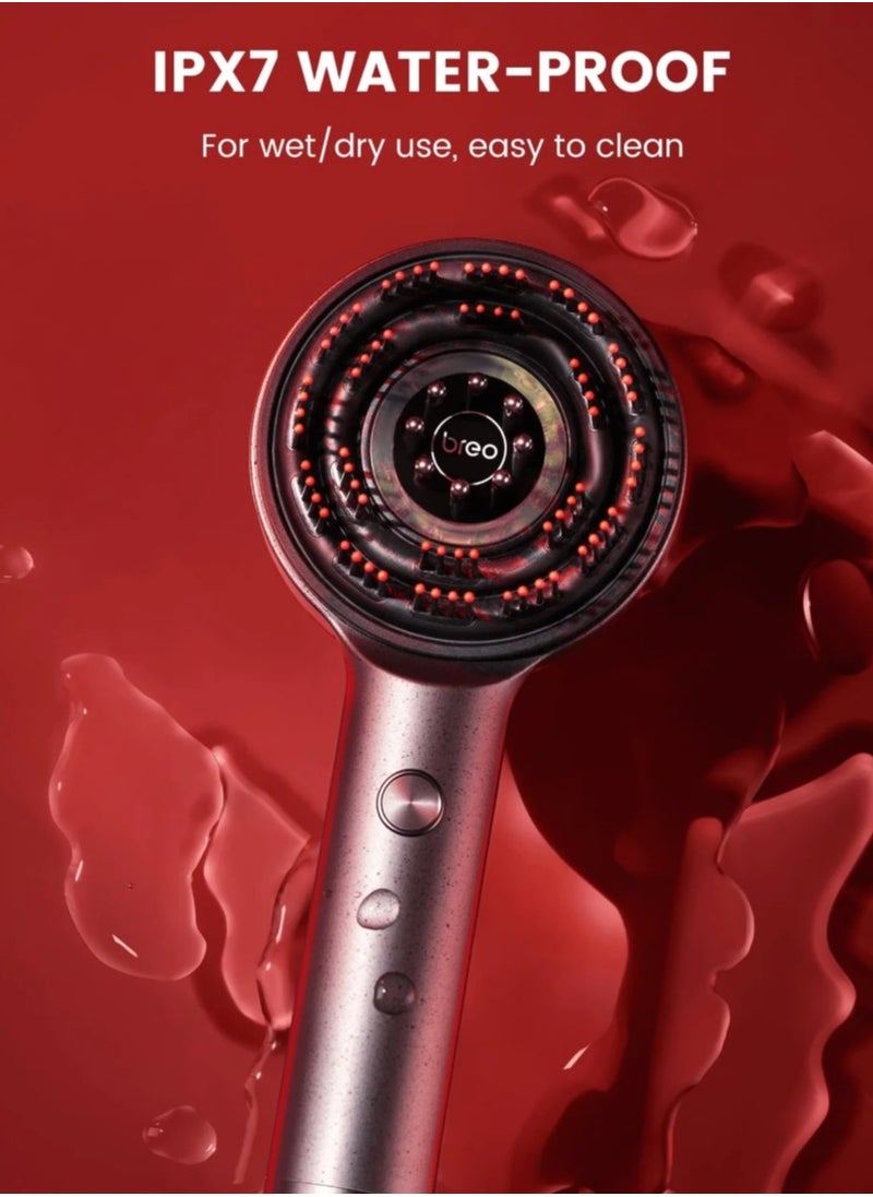 Breo - Breo Scalp 3 Scalp Massaging Brush, Shiatsu Hair Scalp Massager with IPX7 Waterproof, Cordless Electric Massager for Scalp & Hair, Portable Massage Brush for Head, Deep Massage at Home for Muscle - Image 1