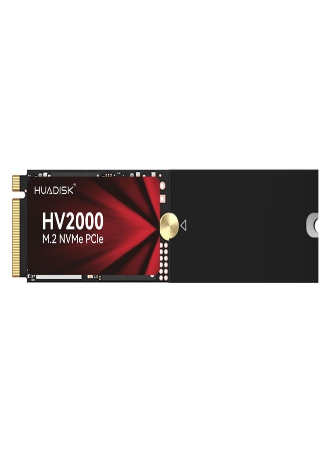 قرص صلب داخلي من نوع HUADISK M2 SSD، M.2 NVMe SSD مزود بمشتت حراري، سعة 128 جيجابايت NVMe Gen3x4، M.2 2242 مع لوحة توسعة 2280، سرعة نقل بيانات تصل إلى 2200 ميجابايت/ثانية، ذاكرة فلاش ثلاثية الأبعاد NAND، متوافق مع أجهزة الكمبيوتر المكتبية والمحمولة. - Image 1