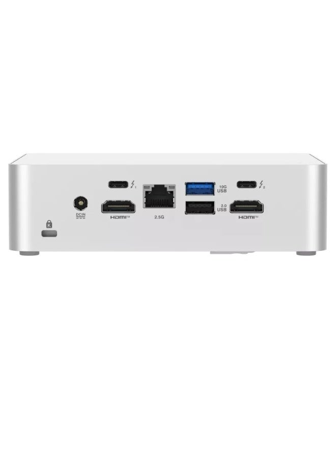 ASUS RNUC15CRSU900003 15 Pro+ Barebone Kit – Intel Core Ultra 9 285H (Up to 99 AI TOPS), Intel Arc Graphics, Dual DDR5 SO-DIMM Slots (Up to 96GB), PCIe Gen5 M.2 Support, Wi-Fi 7, Dual Thunderbolt 4, Quad 4K Display Support, (No RAM & SSD), No preinstalled OS​, Silver | 90AR00P3-M00080 Silver - Image 5