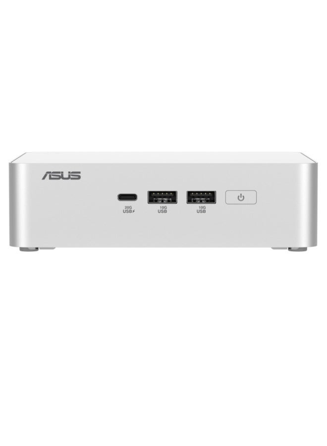 ASUS RNUC15CRSU900003 15 Pro+ Barebone Kit – Intel Core Ultra 9 285H (Up to 99 AI TOPS), Intel Arc Graphics, Dual DDR5 SO-DIMM Slots (Up to 96GB), PCIe Gen5 M.2 Support, Wi-Fi 7, Dual Thunderbolt 4, Quad 4K Display Support, (No RAM & SSD), No preinstalled OS​, Silver | 90AR00P3-M00080 Silver - Image 1