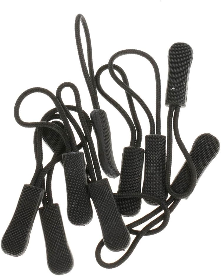 klarako 10Pcs Zipper Pulls Durable Zipper Tab Nylon Cord Pulls Zipper Tag Zipper Extension Replacement for Backpack, Luggage, Purses, Handbags or Jackets - Image 2