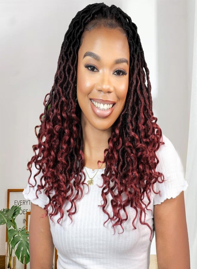 كاريدا شعر كروشيه كاريدا غوديس لوكس 14 بوصة، 8 عبوات من شعر كروشيه فو لوكس للنساء ذوات البشرة السمراء، شعر كروشيه غوديس فو لوكس بأطراف مجعدة (14 بوصة (عبوة من 8)، 1B/99j/530#) - Image 1