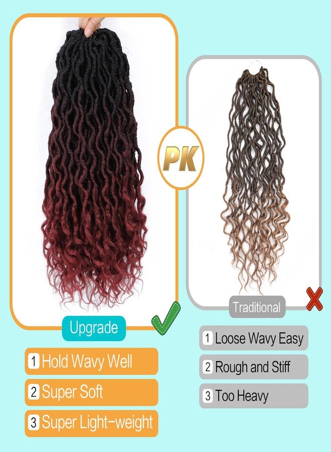 كاريدا شعر كروشيه كاريدا غوديس لوكس 14 بوصة، 8 عبوات من شعر كروشيه فو لوكس للنساء ذوات البشرة السمراء، شعر كروشيه غوديس فو لوكس بأطراف مجعدة (14 بوصة (عبوة من 8)، 1B/99j/530#) - Image 4