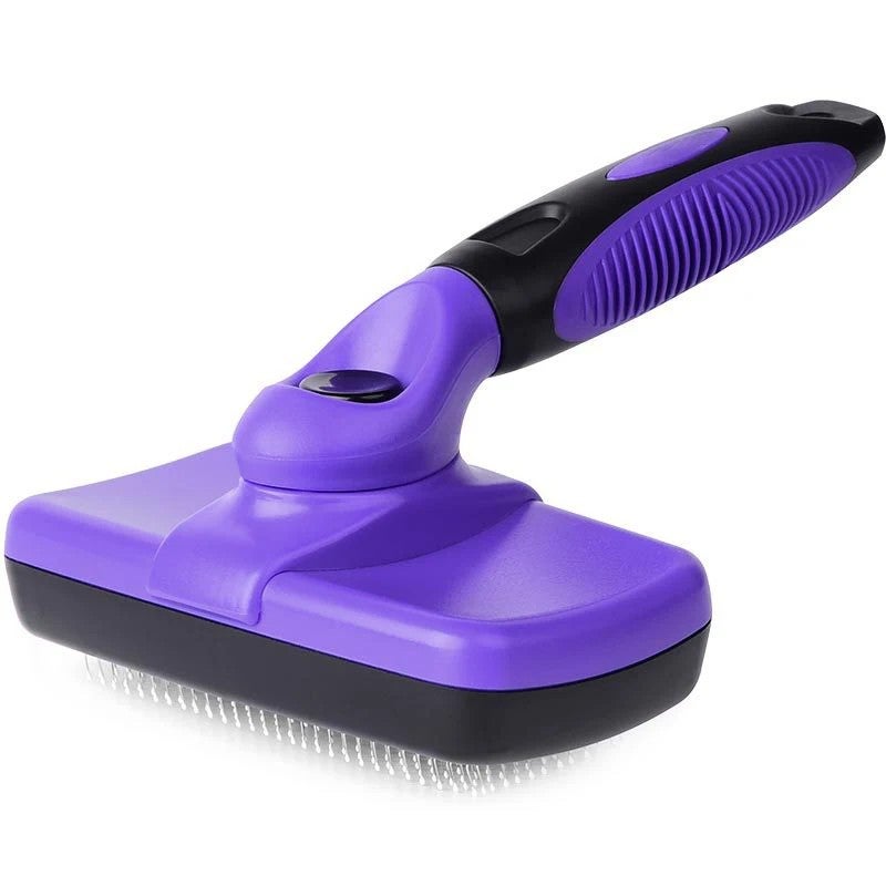Bluejw Skin-Friendly Cat Brush Self Cleaning Slicker Brush for Dogs & Cats - Gentle Grooming Brushes for Shedding & Mat Removal - Image 4