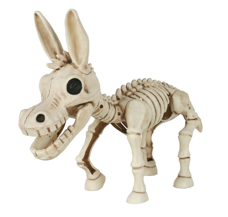 Crazy Bonez Skeleton Donkey 95 Halloween Skeleton Animal Decoration Realistic Bone Detail Durable AllWeather Plastic Posable Mouth Spooky Indoor Outdoor Farm or Haunted House Dcor - Image 3