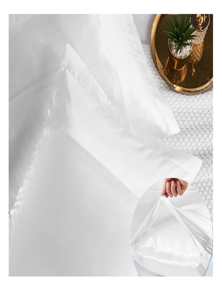 Neyam - Neyam 100% Natural Mulberry Silk Pillow Case (1pc), Ideal for Skin and Hair Care. Soft and Cool Texture, Size 48.5 x 71 cm. Available in Multiple Colors. - Image 1