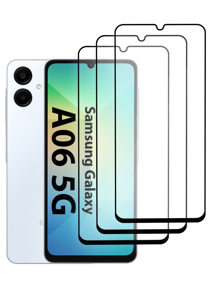 CATANES Screen Protector Tempered Glass for Samsung Galaxy A06 5G 3Pack, Protective Film Easy Installation Bubble Free - Image 2