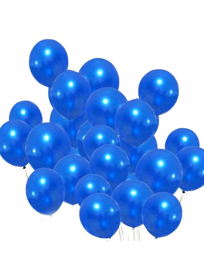 DUL DUL Metallic Ballons Dark Blue color latex balloons for birthday decoration 75 Pcs ~set of 75 Dark Blue Color Metallic Chrome Balloons for birthday decoration,Theme Party, (DARK BLUE, 75)