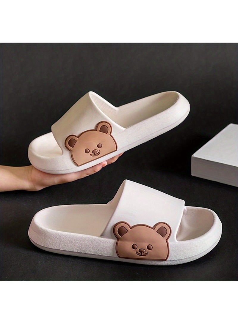 Huitich White Bear Slide Sandals 38-39 - Image 3