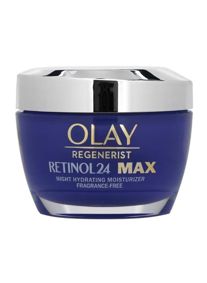 Olay Regenerist Retinol 24 Night Hydrating Moisturizer  Fragrance Free 48 oz 1.7 oz - Image 1