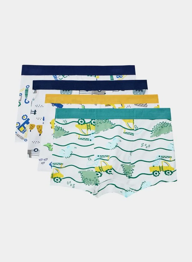 ستايلي Styli Pack of 4 - Printed Trunks