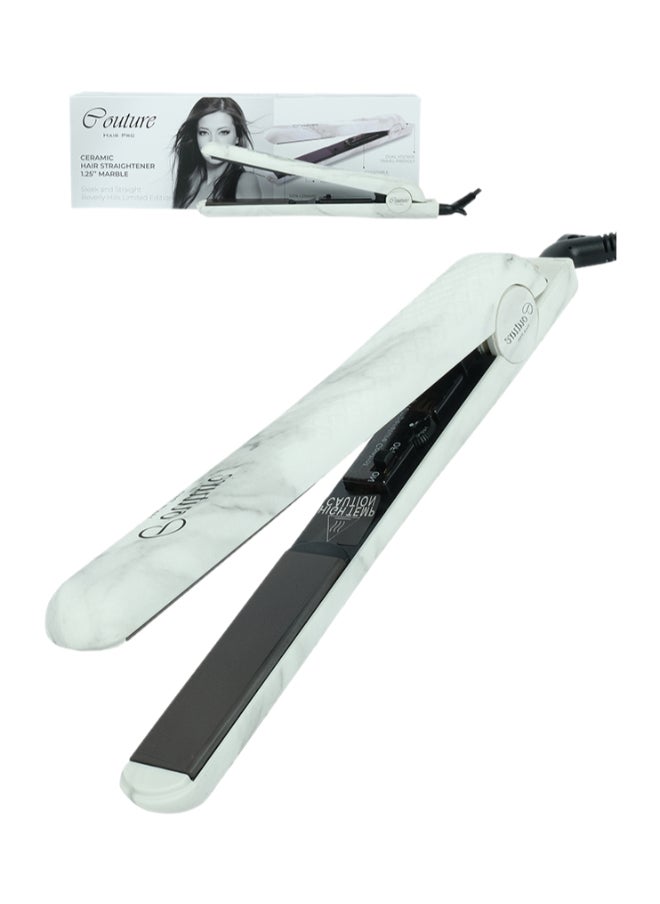 Couture Hair Pro Ceramic Hair Straightener, Premium Quality Hair Tools- Fast Heat Up And Long Lasting -Marble  - Image 1