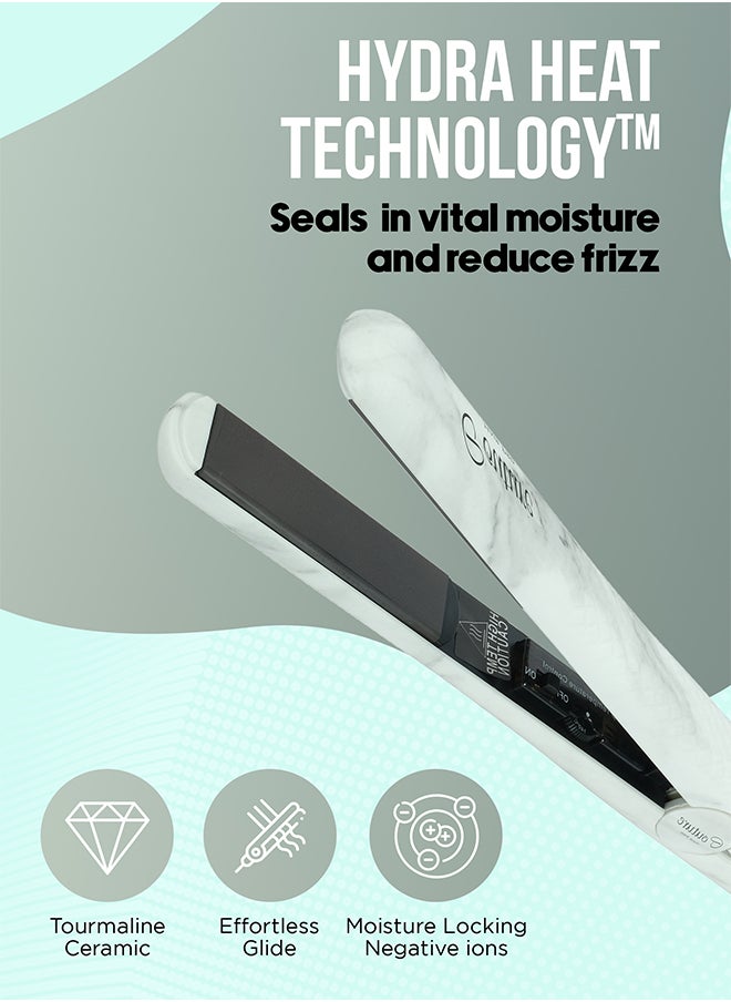 Couture Hair Pro Ceramic Hair Straightener, Premium Quality Hair Tools- Fast Heat Up And Long Lasting -Marble  - Image 3