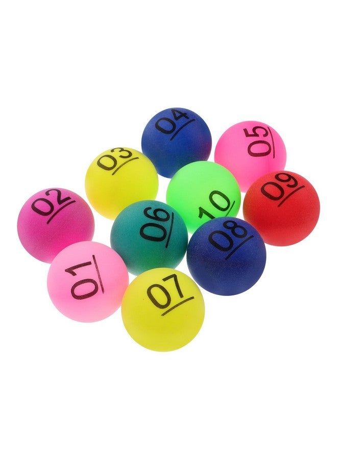TOYANDONA توياوندونا 10 كرات سحب الأرقام 1-10 كرات بنغو كرات لعبة كروية صغيرة مصنوعة من البلاستيك لألعاب ليلة اللعبة للأنشطة الجماعية الكبيرة - Image 1