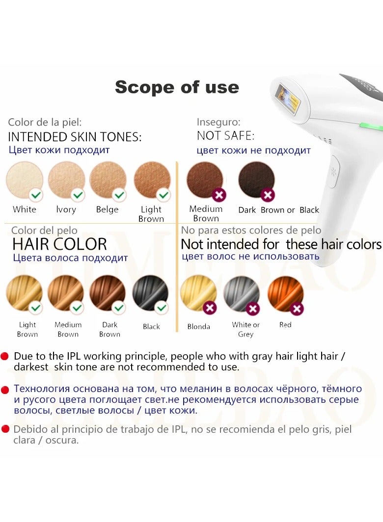 Pulse Laser Hair Removal Device MO-906 – Effortless Hair Removal for Smooth Skin