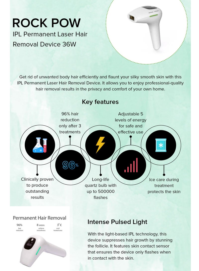Pulse Laser Hair Removal Device MO-906 – Effortless Hair Removal for Smooth Skin