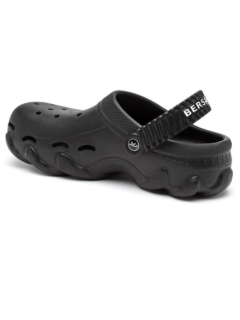 BERSACHE Mens Soft Classic Casual With Regular Wear With Ultra Soft & Technology Clog, 7 Uk, Black - Image 5