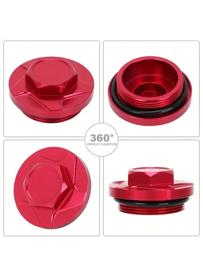 سدادة تصريف الزيت الحمراء وغطاء التعبئة لهوندا CRF230F وCRF150F وXL125S وCB125S - Image 3