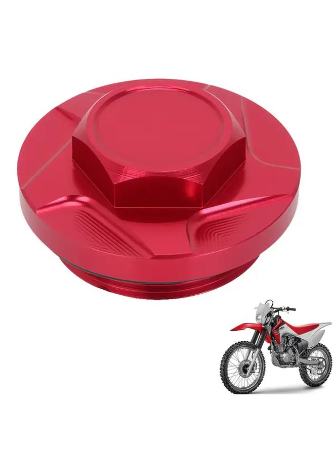 سدادة تصريف الزيت الحمراء وغطاء التعبئة لهوندا CRF230F وCRF150F وXL125S وCB125S - Image 1