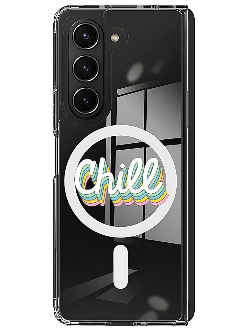 Theodor Magnetic Case for Samsung Galaxy Z Fold 5 Compatible with MagSafe Wireless Charging, Shockproof Phone Bumper Cover Chill - Image 1